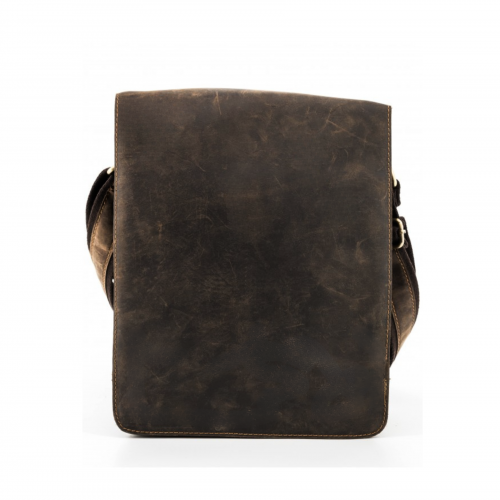 Men's leather shoulder-strap bag HML005